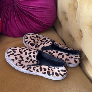 Leopard Print Slip-On Sneakers